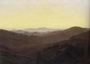 Caspar David Friedrich The Riesengebirge Mountains painting